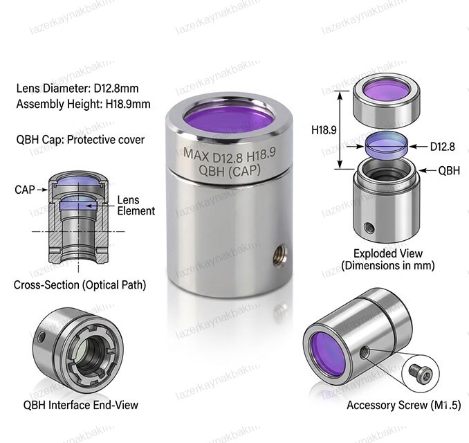 Max D12.8 H18.9 QBH (CAP)